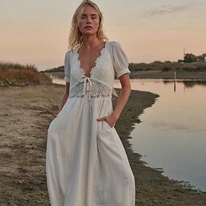 Free People All You Need Is Lace Midi Dress